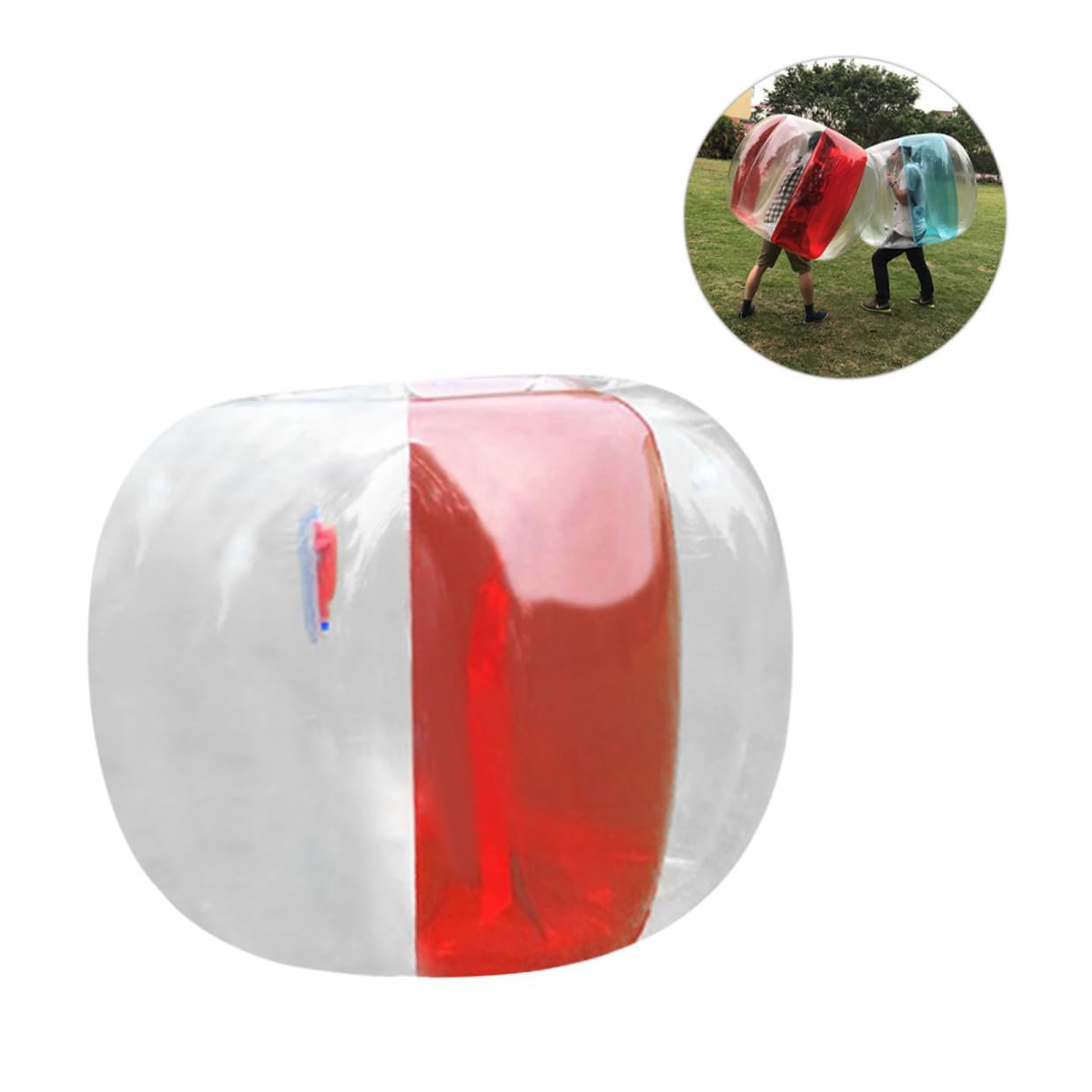 Palla Gonfiabile Bumper in Pvc Rossa per Sport Outdoor Adulti | Gioco D’urto per Spiaggia, Equilibrio e Uso in Attività Ricreative All’aperto