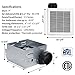 Beleeb SN50 Bathroom Exhaust Fan, 50 CFM, 2.5 Sones, Ceiling or Wall Mount Ventilation Fan with Hanger Bars, White