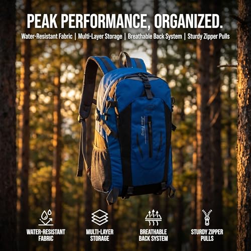 Mochila impermeable ligera y portátil para senderismo miniatura 3