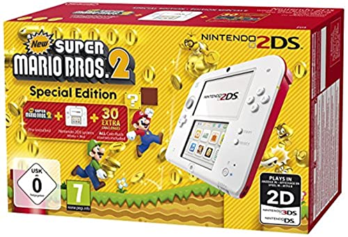 Nintendo 2DS + New Super Mario Bros. 2 Rojo, Blanco