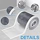Tapvai Abfluss Haarfänger Einweg 70mm x 10m,Duschrinne Haarsieb,Duschabfluss Mesh Aufkleber,Spülsieb Aufkleber,Badewannen Aufkleber Haarfänger Abdeckung,mit Plastikspachtel,für Duschen Badewannen