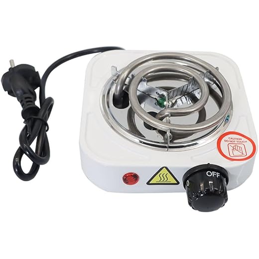 Fiiasa Instant Coal Heater 500W Charcoal Burner Hot Plate Fo