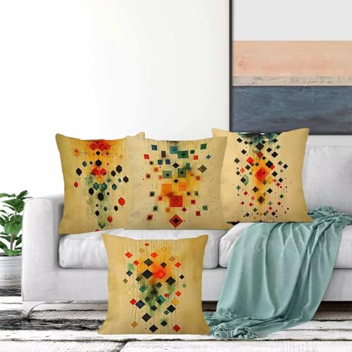 Housse de coussin lot de 4 lavable pour protéger et rénover vos canapés - 5