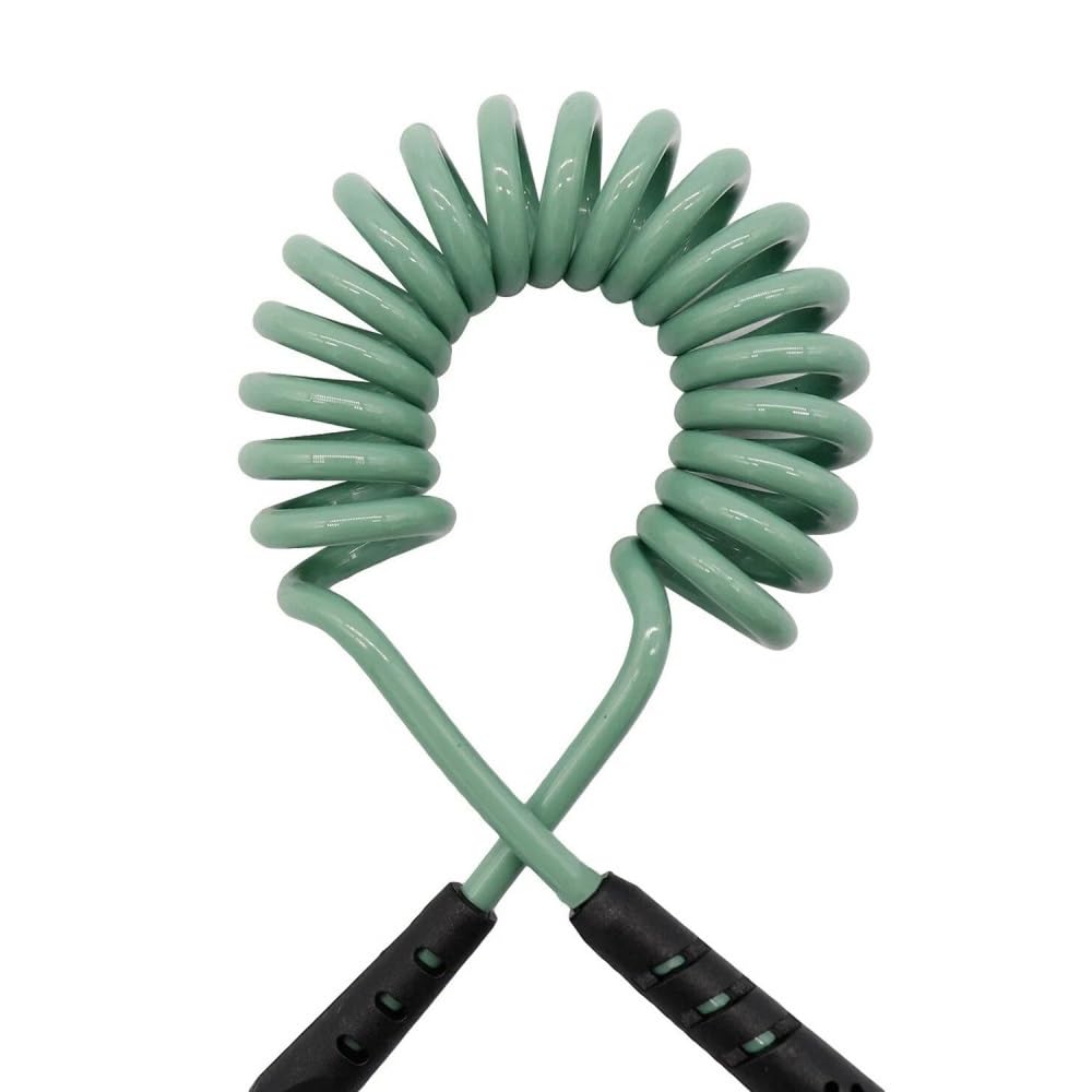 LZM-DIEWLEI Surfboard Leash TPU Bodyboard Leash Premium Surfboard Legrope Coiled Footstrap Retractable Board Security Leashes for Shortboard, Longboard, Paddleboard(Cyan5.5mm-5ft)