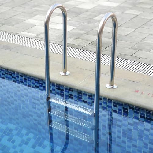 Escalera para piscina de acero inoxidable 304 con 3 peldaños miniatura 2