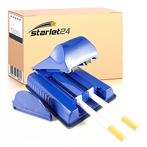 Starlet24 Máquina para liar cigarrillos, tabaco (colores surtidos), 2 unidades