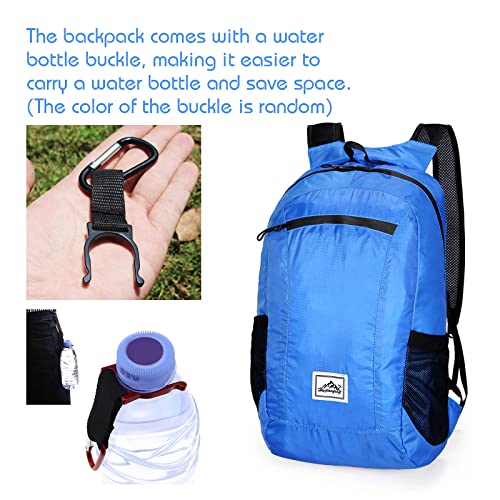 Lywencom Hiking Backpack,Ultra-Light 20L Waterproof Folding Sports Lightweight Waterproof Backpack Suitable For Outdoor Camping Picnic (Blue) #TOP1