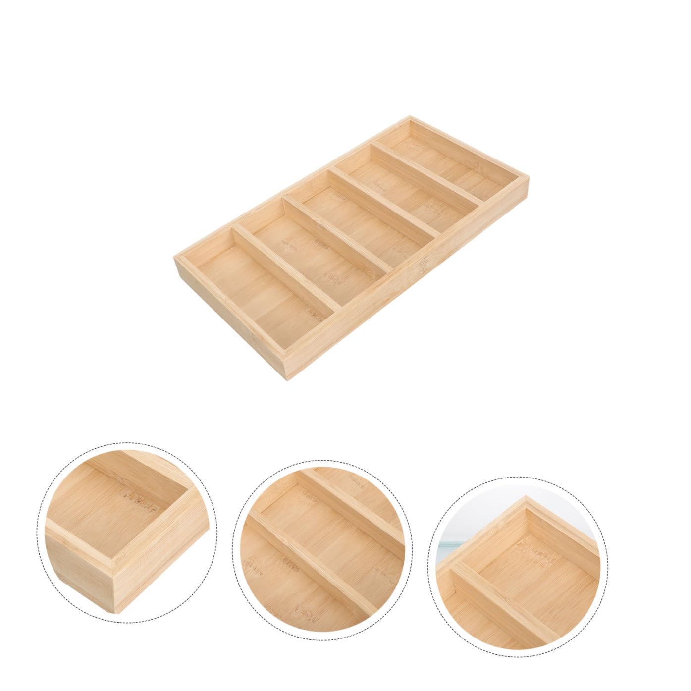 Vassoio Porta Occhiali in Legno Multiscomparto Custodia per Occhiali da Sole e Vista Resistente Supporto Stabile per Casa e Negozi Set da 5 Pezzi