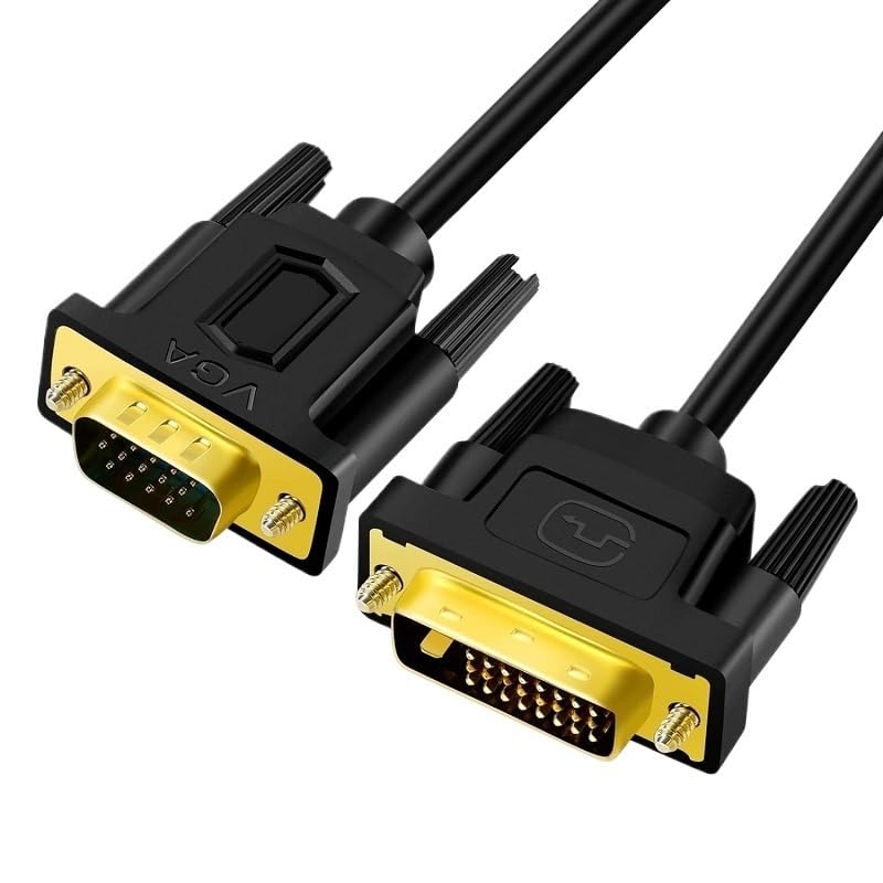 DVI to Cable DVI-D 24+1 to Adapter Cable Male to Male Support 1080P Full HD(5m)