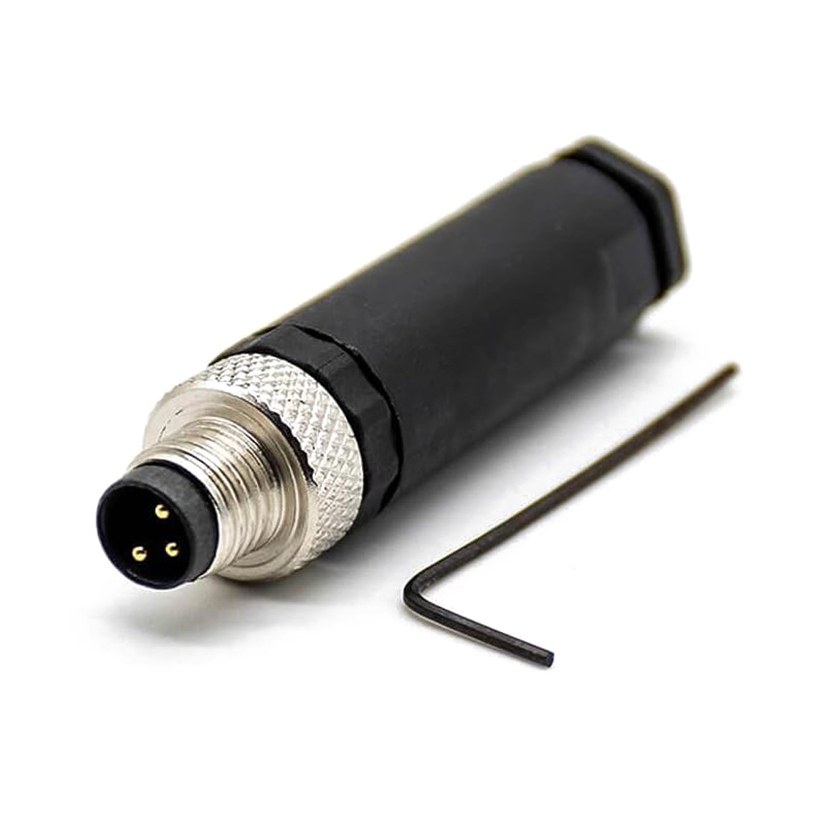 Amazon.com: M8 3 Pin Connector A Code Male Plug Straight Non