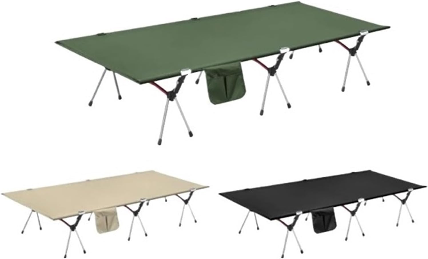 90cm Widen Camping Cot Ultralight Portable High-Low Dual-Purpose Folding Bed Backpacking Travel Hiking Sleeping