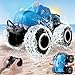 Amphibienfahrzeug Ferngesteuertes Auto ab 6 Jahre, RC Auto Kinder mit Licht, Remote Control Car Monstertruck Ferngesteuert Outdoor Offroad als Pool Strand Spielzeug und Geburtstags Geschenke Blau Auto Spielzeug günstig Kaufen-Amphibienfahrzeug Ferngesteuertes Auto ab 6 Jahre, RC Auto Kinder mit Licht, Remote Control Car Monstertruck Ferngesteuert Outdoor Offroad als Pool Strand Spielzeug und Geburtstags Geschenke Blau