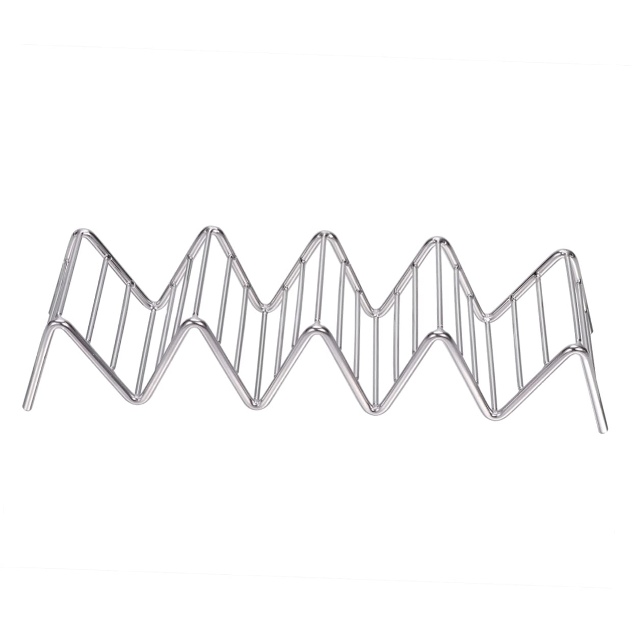 Garneck Taco Holder Racks Taco Shells Holder Taco Stand Rack Stands Wire Tacos De Holders Kitchen Utensil Metal Taco Stand Taco Rack Metal Cookware Stainless Steel Taco Stand Silver
