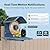 HIXX Smart Bird Feeder with Camera Solar Powered, 2.5K HD Vertical/Horizontal View, Lifetime Free AI Bird Identify, Detachable 1.8L Seed Bin for Easy Cleaning, Wireless Outdoor, Gift for Birding Lover