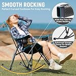 FUNDANGO Rocking Camping Chair for Adults, 400Lbs Folding Camp Chairs - Image 3