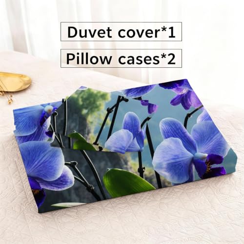 Parure de lit 160x200 luxe en microfibre douce avec fermeture éclair cachée - 7
