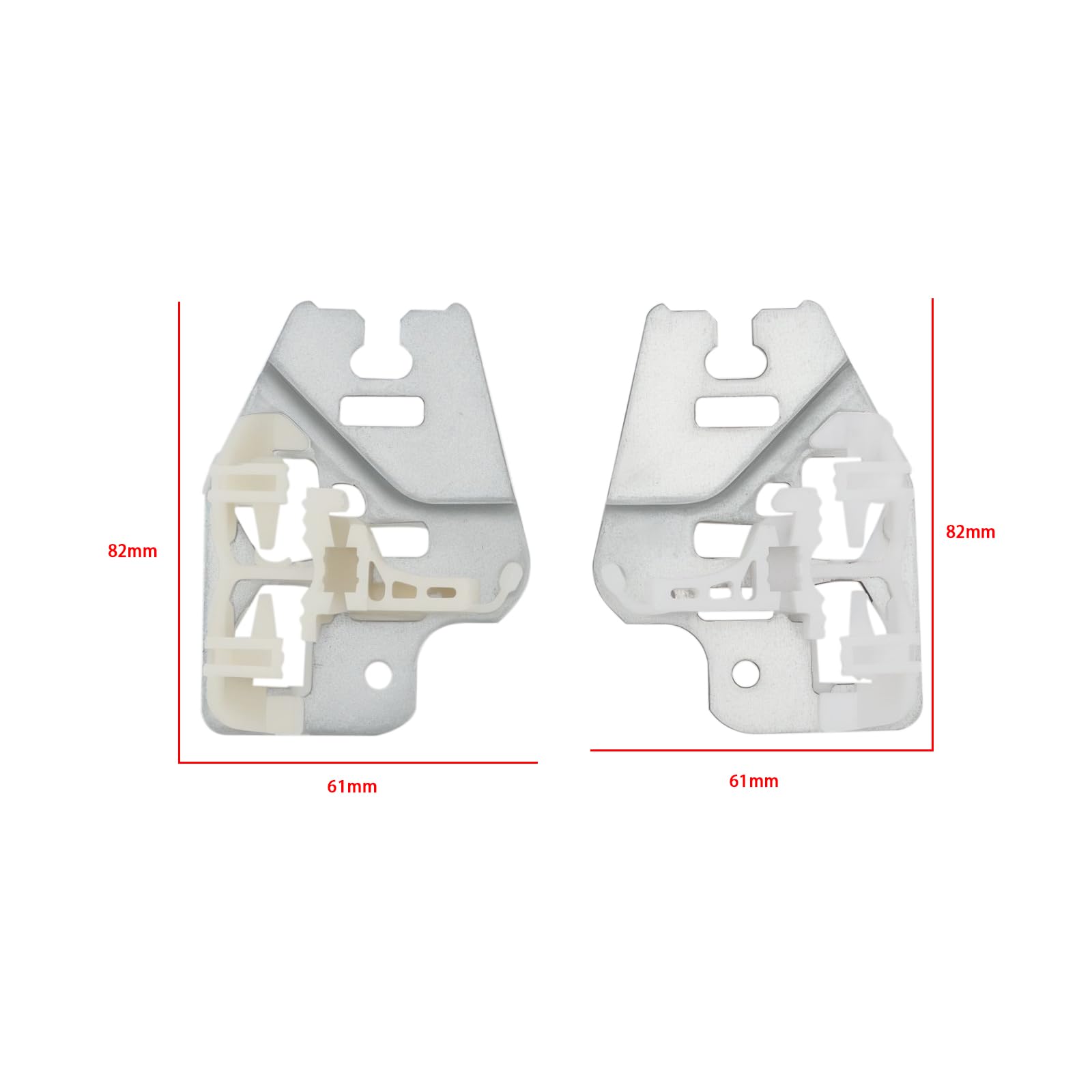 2 Pièces Kit de Réparation Lève-vitre Avant Droit Et Gauche Ensemble Pièce Coulissante Conducteur en Métal VL VR Compatible avec BMW E46 BFC4622-L BFC4622-R 51337020659 51337020660
