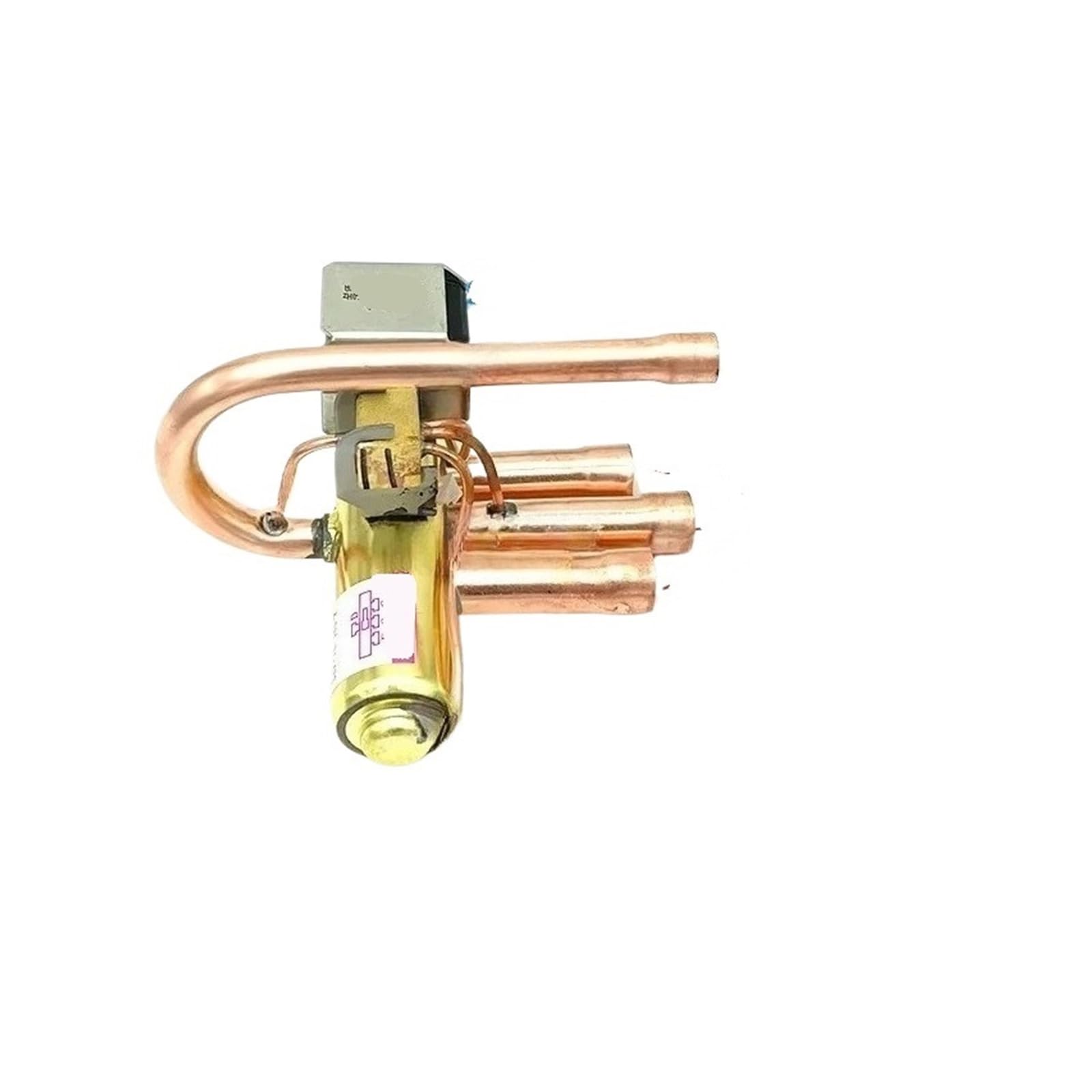 Hizon 1P Four-Way Valve Four-Way Reversing Valve， Compatible For Midea ，Compatible For Gree， 1-12P Air Conditioner Air Energy Four-Way Valve Accessories, Coils(1P Four-Way Valve)