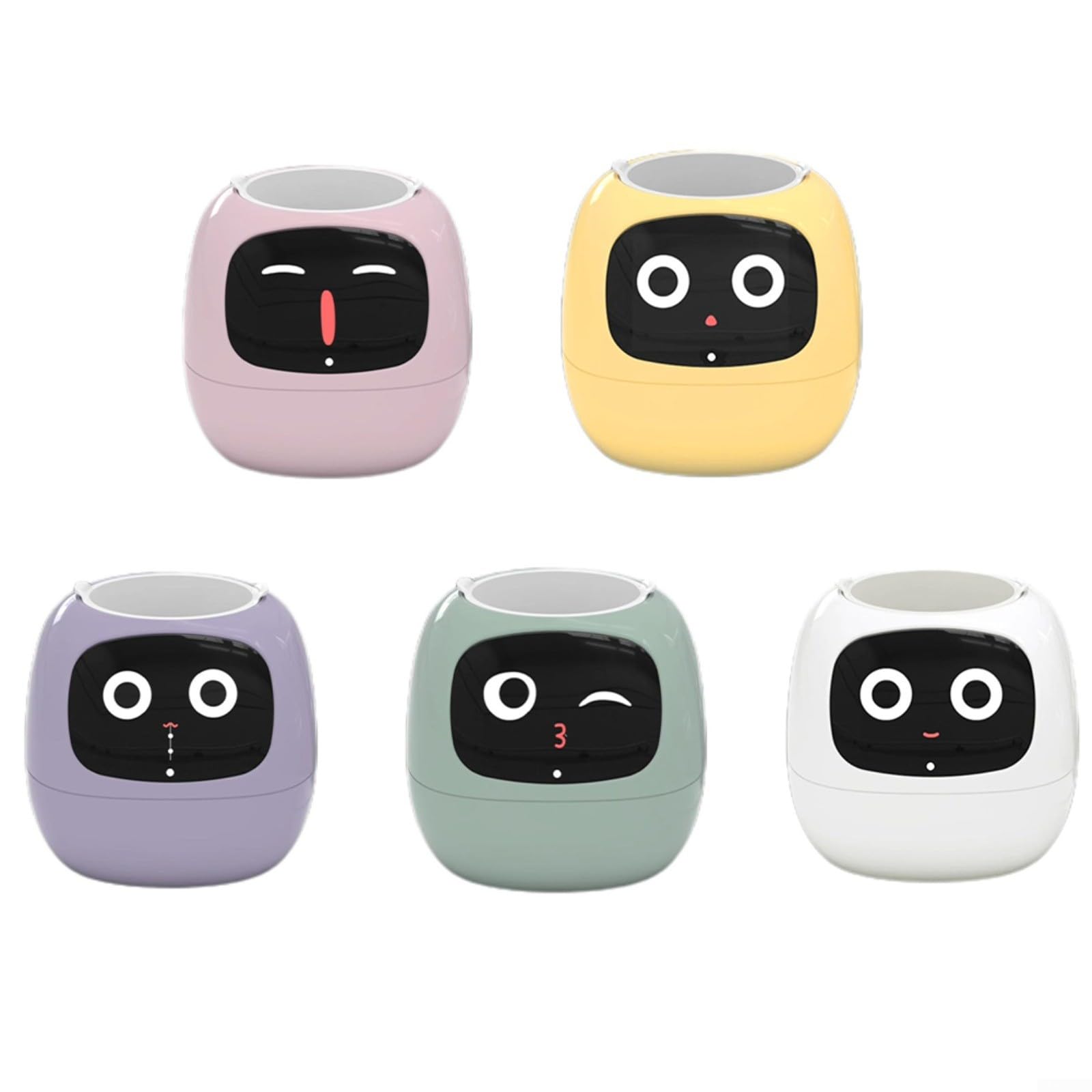 Smart Pet Vaso da fiori interattivo compagno di giardinaggio automatico sensore di irrigazione Flora Care Robot auto-irrigazione vaso Home Office Decor (verde)