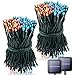 Jiamao Solar String Lights 100LED 42.7ft 8 Modes Solar Christmas Lights Waterproof Outdoor Fairy String Lights for Gardens, Homes, Wedding, Party, Curtains, Outdoors (100LED2PACK, Multicolor)