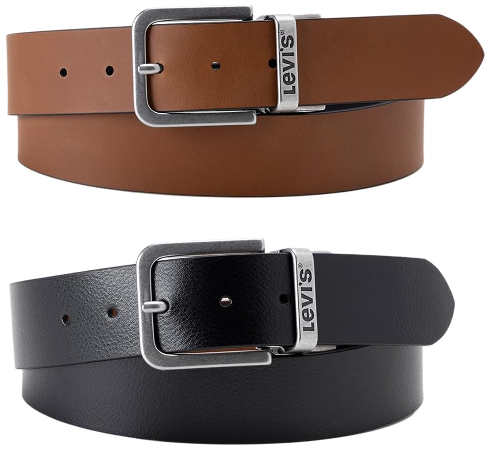 Levi's Men's Core Reversible Belt, Regular Black, 110