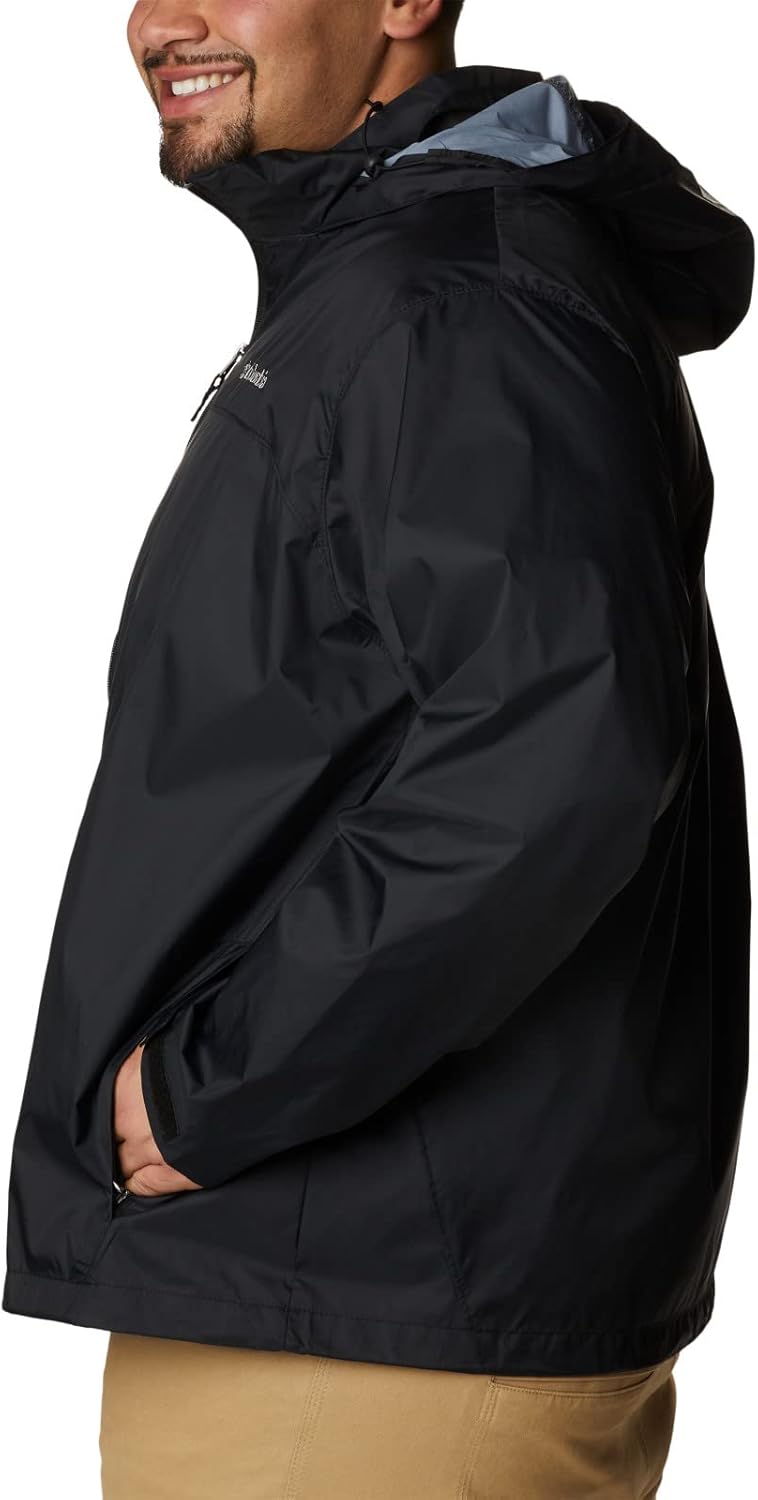 Columbia Men's Glennaker Rain Jacket Black Small