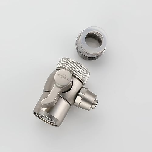 Miniatura 4 de Válvula desviadora de grifo de fregadero mejorada para filtro de agua sobre mostrador, accesorio rociador para filtro de encimera a adaptador de