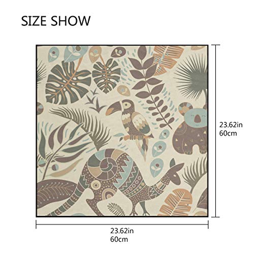 Womens Vintage Barber Pole Flag Silk Feeling Square Scarf Satin Neck Scarves Head Hair Wraps2