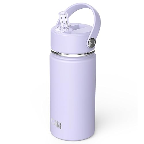 OISIZ Kids Water Bottle with Straw Lid 14oz, Vacuum Insulated