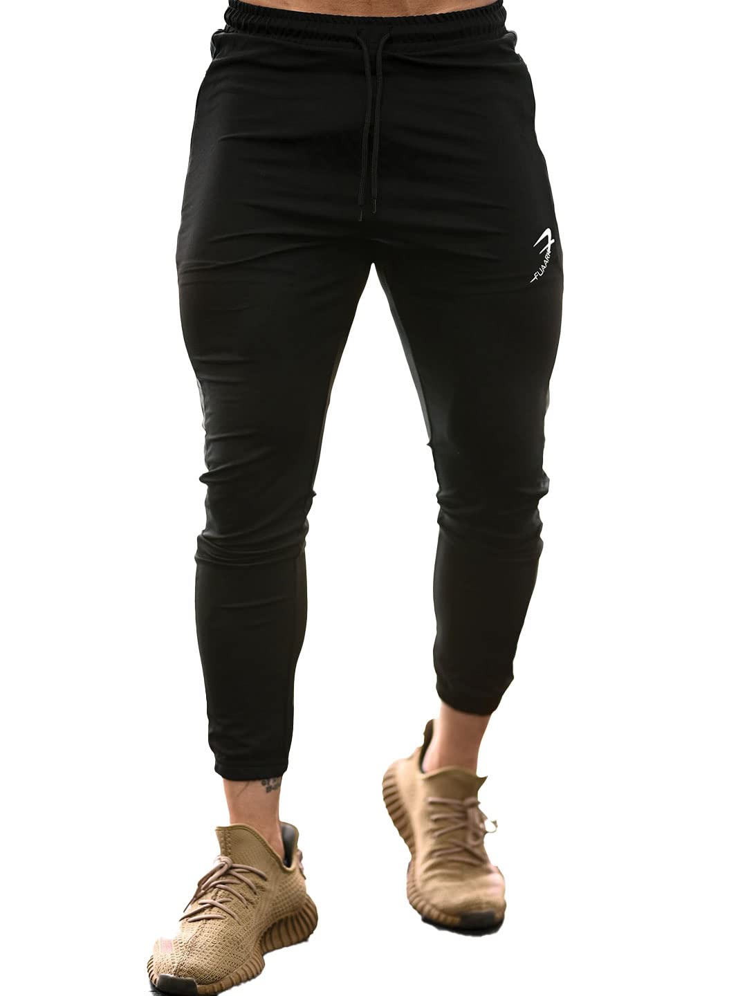 fuaark Men's Gym & Sports Wear Stretchable Trackpant with Two Zipper Pockets-picture-33