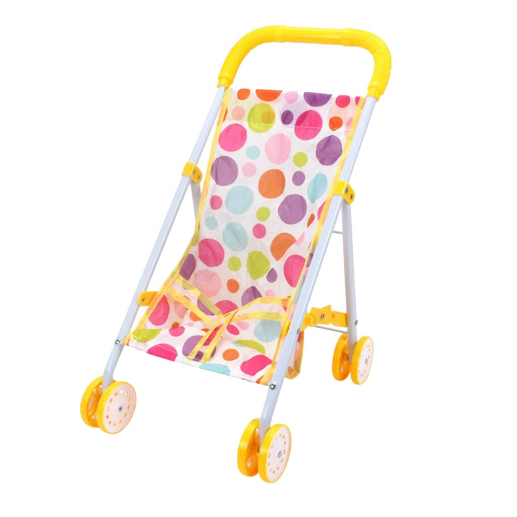 SaniMomo Folding Baby Doll Stroller Applicable,Baby Doll Stroller Baby Pushchair Doll, for Toddlers Girls Boys - D, as described