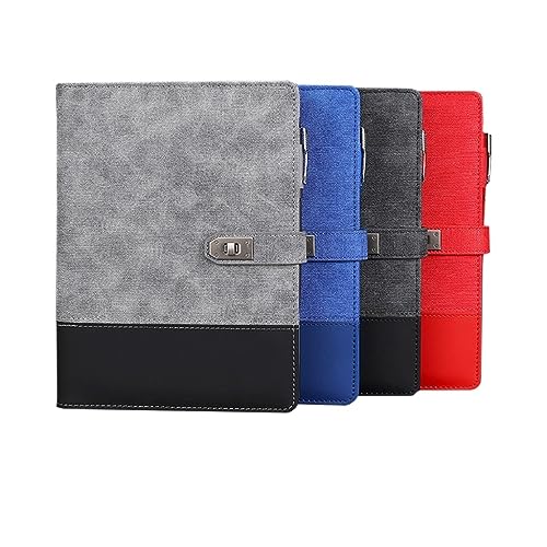GFHSKRPL Business Loose Leaf Notebook Splicing Leather Office Notebook Metal Buckle Notebook Replacement Pad