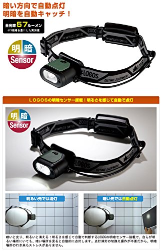 (未使用･未開封品)　ロゴス ヘッドライト 明暗センサーヘッドライト 74175564 p1m72rm Amazon.co.jp: ロゴス ヘッドライト 明暗センサーヘッドライト
