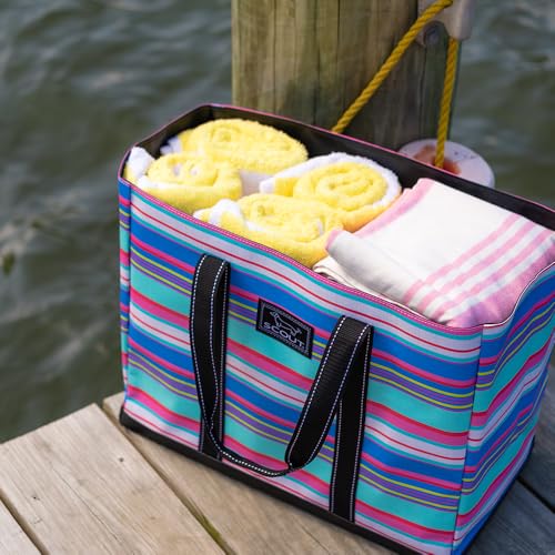 SCOUT Original Deano Tote Large - Durable Lightweight Open Top Beach, Pool & Lake Bag, Inside Zip Pocket, Folds Flat2