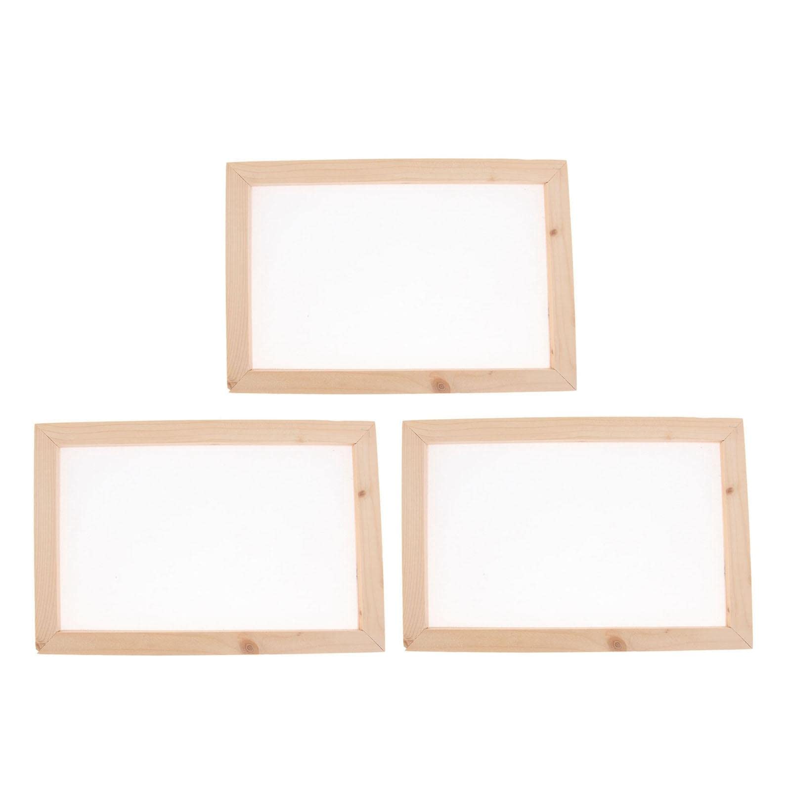 3 Set Wooden Paper Making Mould Frame Screen for DIY Paper Handcraft 20x30cm-image-40