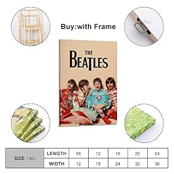 Poster décoratif sur toile The Beatles – Décoration murale moderne pour chambre à coucher – 40 x 60 cm - Les Beatles, Paul McCartney, John Lennon, RIngo Starr, George Harrison Poster décoratif sur toile The Beatles - Décoration murale moderne pour chambre à coucher - 40 x 60 cm – Image 2