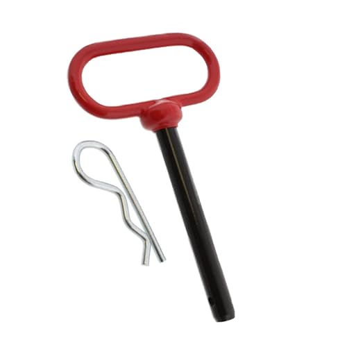 Vista 12 de 2 pasadores de enganche de horquilla de 1/2 pulgada con clip, 4 pulgadas, metal, accesorios de pasador de enganche de remolque