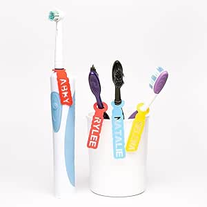 Custom Toothbrush Labels - Personalized Name Tags for Toothbrushes ...