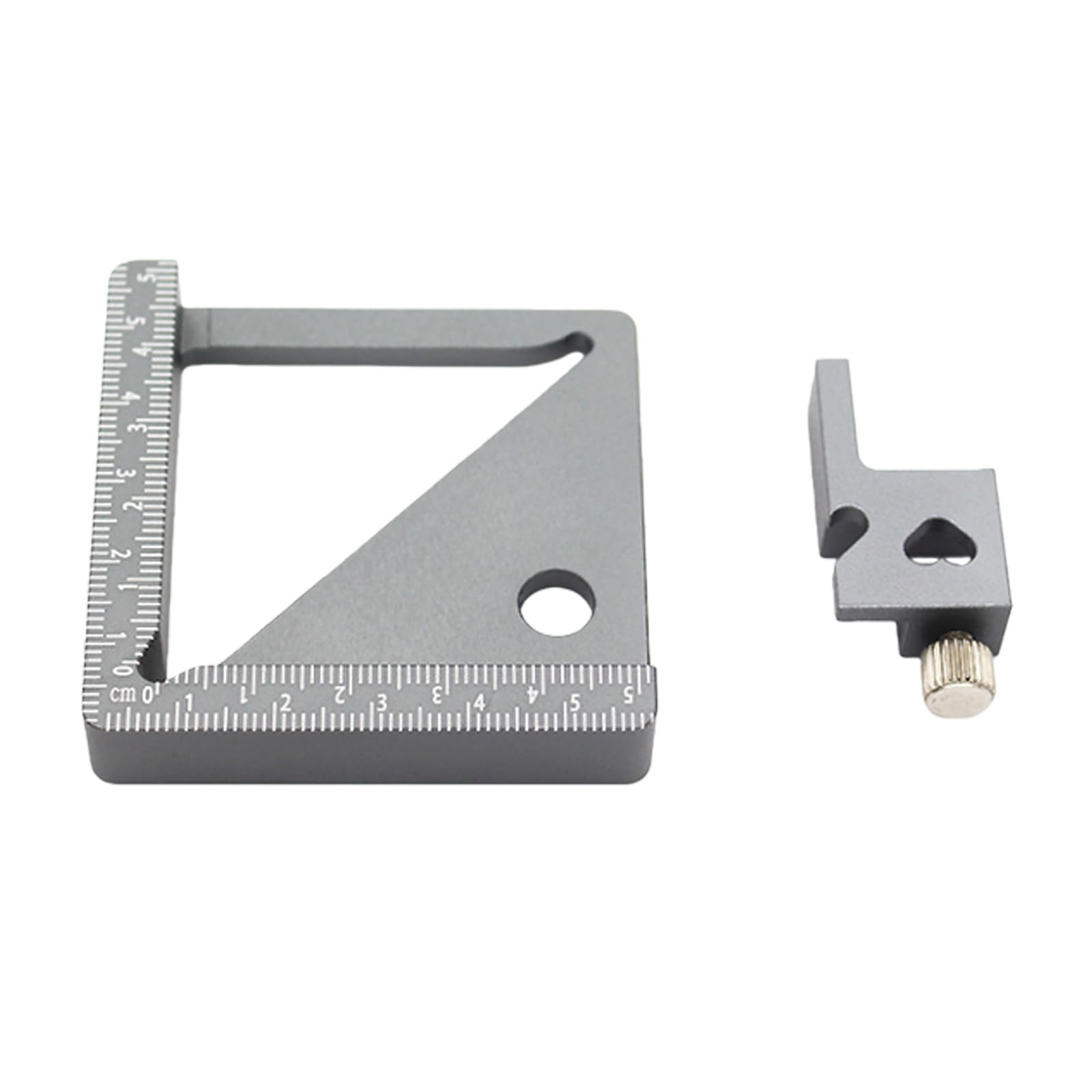 Nvoqilin Scriber Slider Multipurpose Aluminum Marking Gauge Ideal For Woodworking Carpenter And Enthusiasts Needing Measurements Ergonomic Measuring Instrument