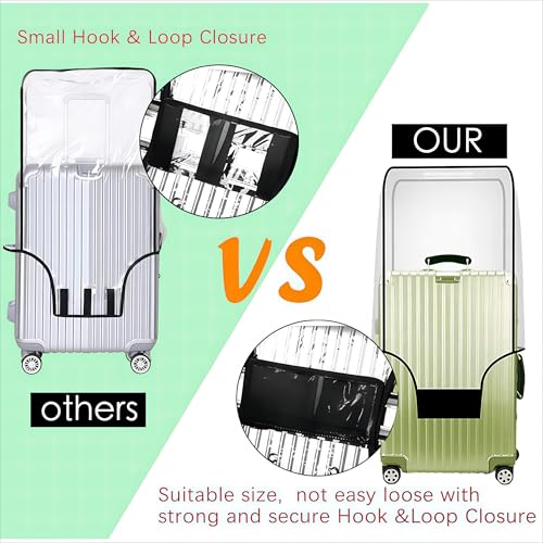 Luggage Cover 28 Inch TSA Approved,Clear 1.5mm Thickness Suitcase Cover for Luggage Suitable 28-29 Inch Suitable for Long Travel Accessories3