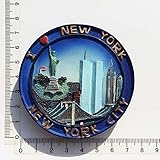 Imanes de nevera 3D de Nueva York, recuerdo de turismo de Estados Unidos, pintura a mano, resina artesanal, imanes de refrigerador, colección de pegatinas, regalo para decoración del hogar (6)