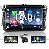 🚗【IOS Carplay y Android Auto Support】 La radio del coche es compatible con teléfonos IOS/Android. Los usuarios que usan Carplay/Android Auto pueden conectar el sistema del automóvil a través de USB/WIFI para realizar la navegación por comando de voz, realizar llamadas, enviar y recibir mensajes y escuchar música (excepto teléfonos Huawei). Realice el uso seguro de las funciones del teléfono móvil mientras conduce