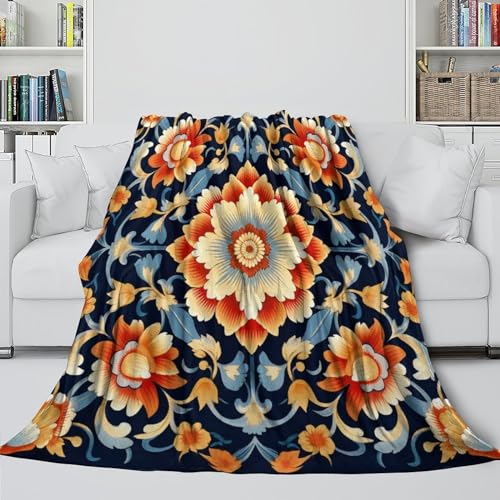 Couverture flanelle fleur impression 3D, le cadeau peluche idéal - 5