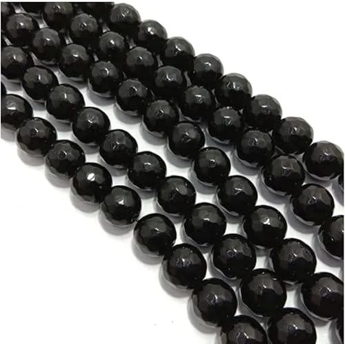 Miniatura 2 de Adabele GH-E5 - 5 hebras de piedras preciosas curativas de jade negro natural de 0.236 in (0.24 pulgadas), cuentas de piedra espaciadora redondas