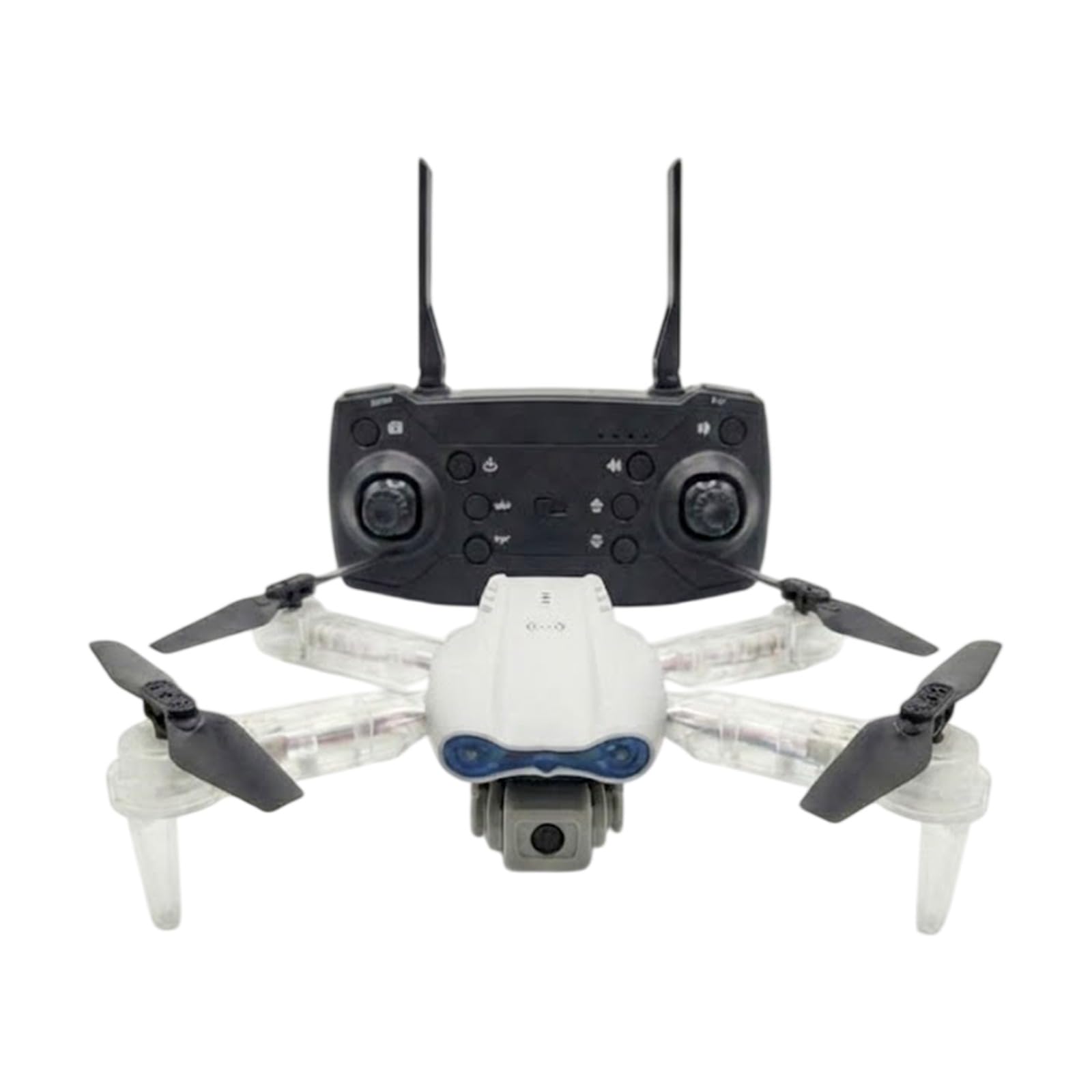 Foldable Quadcopter Drone with 4K HD Camera, 3.7V High-Capacity Battery, Remote Control, Optical Flow Hovering, Black, ABS Plastic, Lightweight-image-7