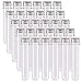 Kissmi 30pcs 25x140mm(45ml) Clear Plastic Test Tube with Caps, for Salt Container,Bath Salts, Classroom Supplies,Storage Container