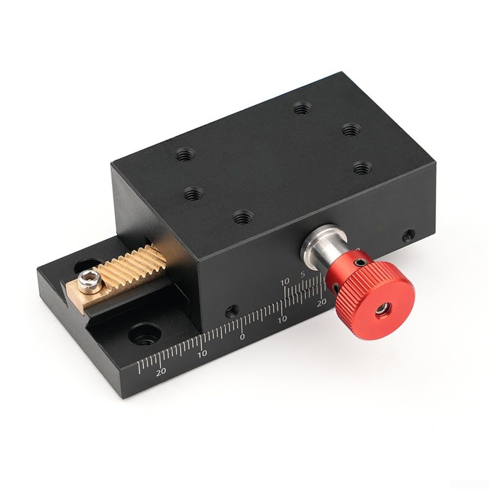 X-Achsen-Schwalbenschwanz-Schiene mit massivem Aluminium-Design, 40 mm und Messing-Schiebestruktur