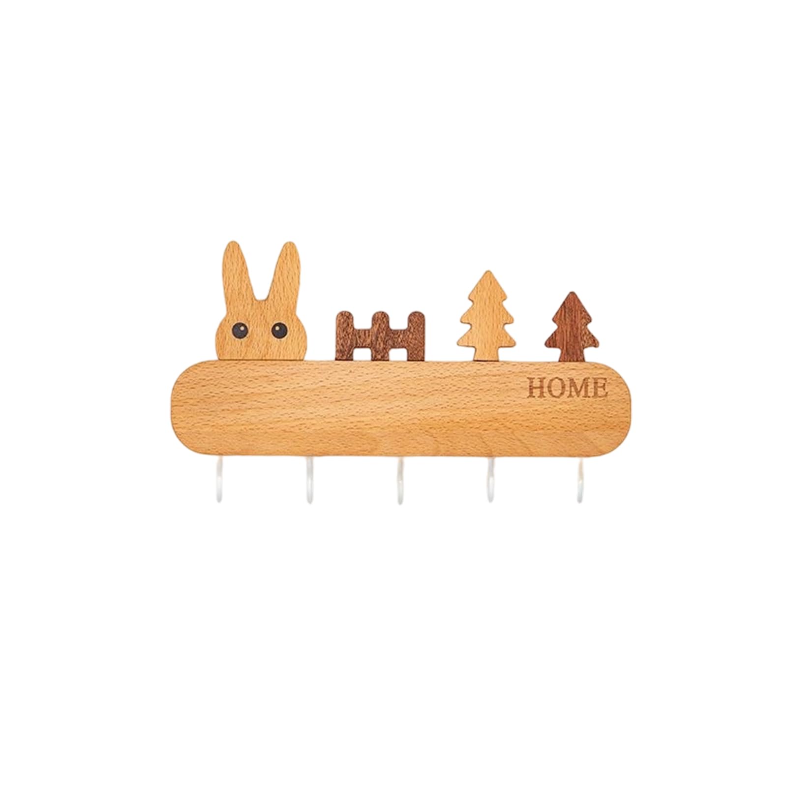 Carotoe A Delicate Wall Mount Rack Wooden Entryway Decors Multifunctional Hook Hanging Organizers For Keys Ccessories Creative Homes Decors