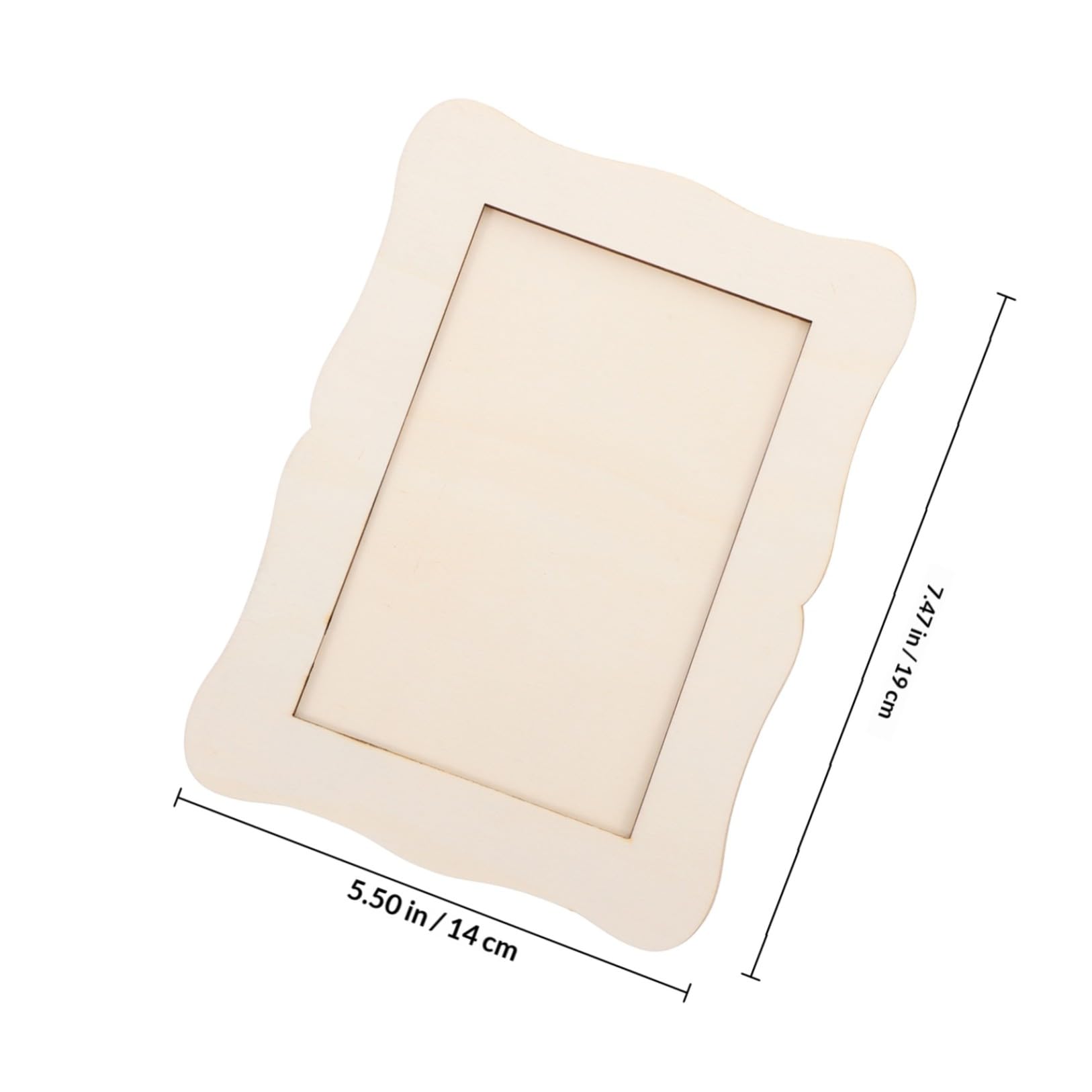 Set 15 Pezzi di Cornici in Legno per Foto Fai da Te | Kit per Artigianato, per Disegno e Progetti Artistici, Finitura Grezza da Colorare