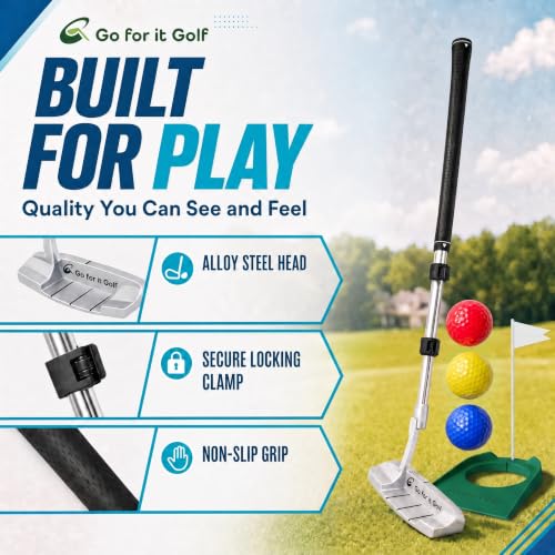 Image of Kids Putter Adjustable Length Junior Golf Club for Boys Girls Ages 2-12
